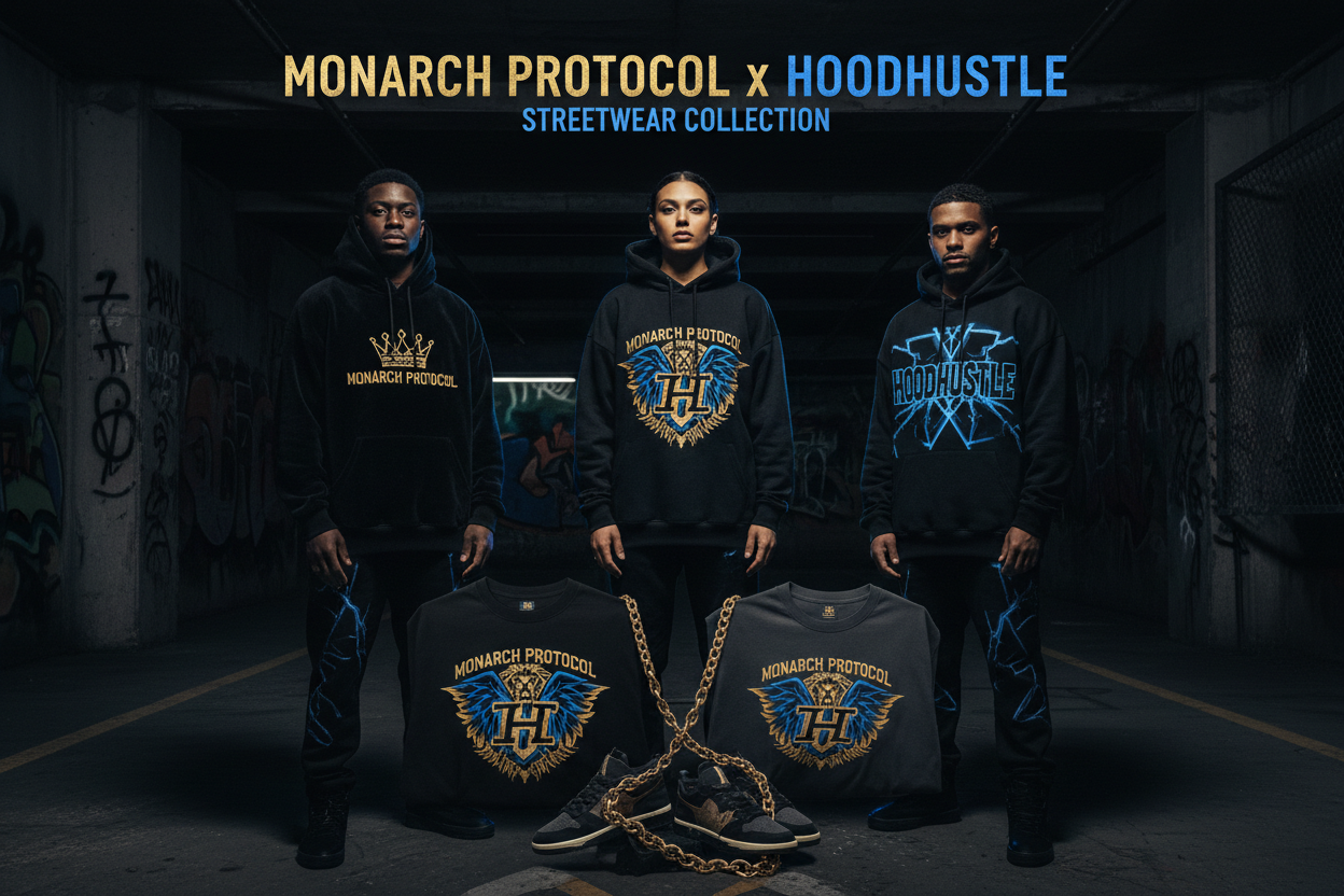 Hustle Monarch Protocol x HoodHusstle Collection